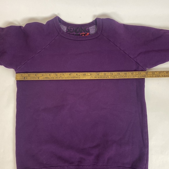 FREE CITY Sweatshirt Giant Open Hand Raglan in Purple women’s Size S - Picture 6 of 10